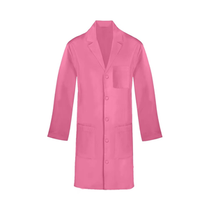 Women Pink Lab Coat Long Sleeve Cotton Polyester Woven Hospital Uniforms Healthcare <b>Scrub</b> Uniforms <b>plus</b> <b>Size</b> <b>Scrubs</b> - Product Image 1