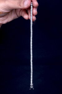 Pulsera de tenis de plata 925 con moissanita para mujer, corte brillante redondo, engaste hecho a mano, joyería clásica para boda - Product Image 6