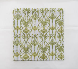 Serviette en coton lin imprimé floral doré chic pour les fêtes de Table à manger de cuisine décor à la maison - Product Image 4