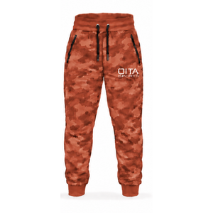 Rust Orange <b>Camo</b> Tracksuit Unisex Hooded <b>Jacket</b> Jogger Pants Set Custom Camouflage Casual Streetwear Sports Training Outfit - Product Image 3