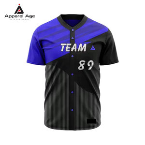 ออกแบบโลโก้ของคุณเอง เสื้อเบสบอลแขนสั้น ขายส่ง ราคาสมเหตุสมผล ขายดี เสื้อเบสบอลระบายอากาศได้ดี - Product Image 4
