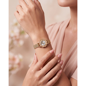 Indian Ethnic Artificial Jewellery Tanvi Anti-Tarnish Stainless Steel Brass Watch Adjustable - Product Image 1