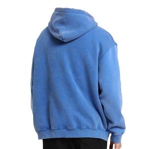 Logotipo personalizado Hombres Streetwear Pullover Sudadera con capucha de gran tamaño Lavado de algodón Sudadera con capucha Vintage Heavyweight Hoodie 2026 - Product Image 5