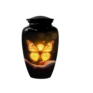 Urna Funeraria de Aluminio para Adultos, Contenedor de Almacenamiento de Cenizas para Conmemoración, Venta al Por Mayor - Product Image 1