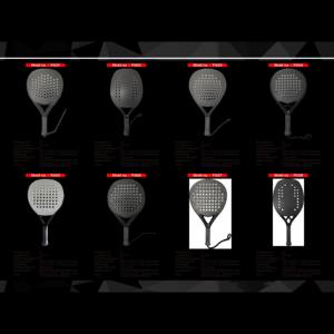 Raquette de padel professionnelle en fibre de carbone OEM personnalisable de haute qualité, légère, noyau en nid d'abeille PP, durable et moderne - Product Image 6
