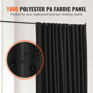 Divisorio Portatile Autoportante con Ruote, Design Semplice, Separatore con Tenda, Schermo per Privacy in Ufficio - Product Image 3