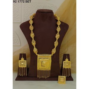 Luxury Arabic <b>gold</b> plated necklace <b>set</b> for women Tunisian Jewelry Libya Tunisia Algeria Arabic Jewelry Artificial <b>Jewellery</b> <b>set</b> - Product Image 1