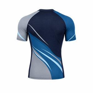 T-shirt de sport à manches courtes pour homme, compression, anti-irritation, course à pied, entraînement, gym, séchage rapide, évacuation de l'humidité, fitness, sport - Product Image 2