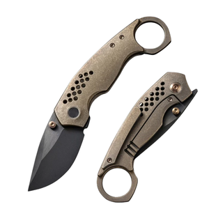 Couteaux pliants classiques avec lame en acier poli, manche ergonomique, design compact pour un rangement facile, outils de coupe pratiques - Product Image 1