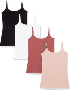 Camiseta sin tirantes de punto para mujer, color blanco, transpirable, informal, de longitud regular - Product Image 1