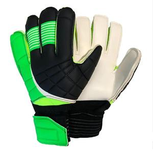 Football Goalkeeper Gloves Full Finger PU Leather Non Slip Breathable Silicone Printed Adjustable Wrist <b>Strap</b> Hook Loop Closure - Product Image 3
