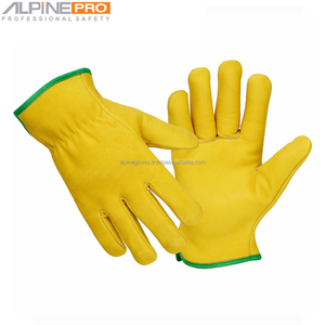 Customized Design Youth Size Safety <b>Gloves</b> Anti-Heat & Anti-Cut <b>Driver</b> Leather Workers <b>Gloves</b> Alpine Industries OEM Wholesale - Product Image 5