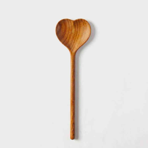 Heart-Shaped Acacia Wood Long Handle Serving <b>Measuring</b> <b>Spoon</b> Eco-Friendly Stocked Item by blossom crafts india - Product Image 5