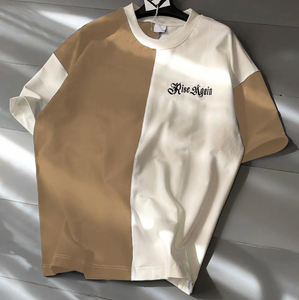 Men's Quick Drying Summer Sports Short Sleeved Custom Design Fashion Oversized Cool Knitted Eco-Friendly Anti-Pilling <b>Tshirt</b> - Product Image 3