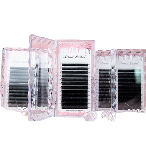 ขนตาปลอมแบบเส้นต่อเส้น ผลิตในเกาหลี แบรนด์ส่วนตัว ทำด้วยมือจากวัสดุธรรมชาติ ติดทนนาน พร้อมกาวติดขนตา BlackBerry Matt Silk Lash Glue - Product Image 5