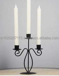 Candelabros de hierro hechos a mano con encanto Vintage para mejorar la configuración de la Mesa en banquetes, cenas formales o eventos especiales - Product Image 3