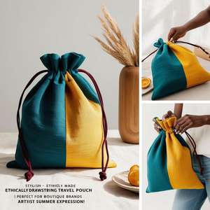 "กระเป๋าสำหรับเดินทางในฤดูร้อนที่มีจริยธรรมสำหรับการส่งเสริมการขายชุดกีฬาแบบมีเชือกผูก" - Product Image 1