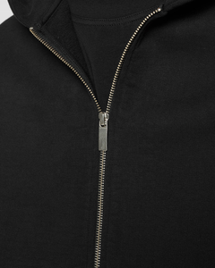 Men's Oversized Full Zip Hooded Sweatshirt Cotton Fleece Casual Streetwear Blank Hoodies Custom Embroidery Bulk Supplier USA - Product Image 5