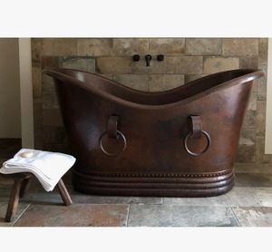 Bañera de Cobre Hecha a Medida, Bañera Artesanal para Interiores Modernos y Clásicos al Mejor Precio - Product Image 3