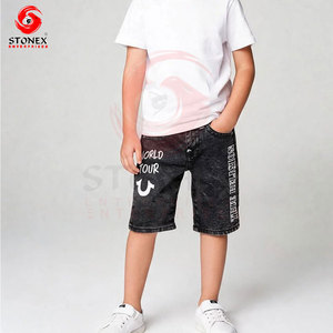 Men's Distressed Snow Wash Denim Shorts Mid Waist Ripped Cotton Streetwear Summer Casual Shorts - Product Image 5