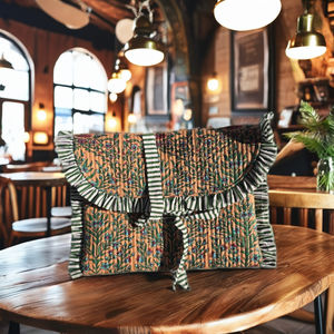 Bolsa para Portátil con Diseño Floral Acolchado y Lazo, Personalizada, al por Mayor, Ecológica, Portátil, Funda para MacBook, Bolsa de Cosméticos para Chicas - Product Image 2