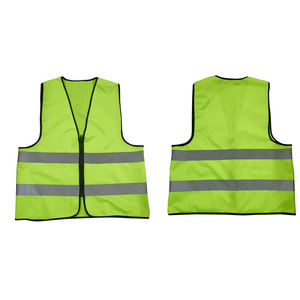 Gilet de sécurité haute visibilité NESTA SPORTS, jaune, en polyester tricoté, logo personnalisable, vêtements de travail respirants - Product Image 6