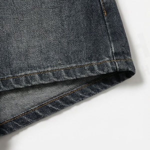 Short en jean vintage délavé taille mi-haute pour femme, couleur personnalisée, imprimé tendance, avec ceinture, coupe ajustée, qualité supérieure_1 - Product Image 6