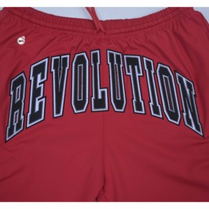 Customized Embroidered Red Drawstring Hip Hop Pants Mid Waist Full Length Casual Autumn Men Women's Knitted Polyester <b>Trousers</b> - Product Image 4