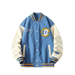 Vestes universitaires d'hiver pour hommes grandes tailles, vente en gros, broderie de logo personnalisée, 100% laine, style hip-hop, soldes - Product Image 5