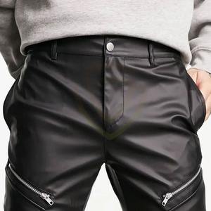 บริการ OEM กางเกงหนังผู้ชายคุณภาพดี ระบายอากาศได้ดี ราคาขายส่ง ผลิตจากหนังคุณภาพเยี่ยม - Product Image 6