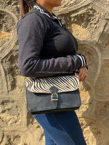 Nuevos bolsos de hombro de cuero de piel con estampado de animales de estilo occidental, bolsos laterales de cuero de piel auténtica de alta calidad - Product Image 2