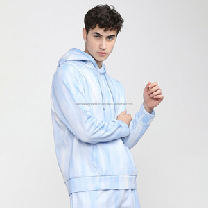 Nardon Apparel Streetwear Sweat à capuche en molleton de coton pour hommes Casual Oversized With Pocket Plain Hoodies - Product Image 1