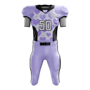 Conjunto de Uniforme de Fútbol Americano Juvenil, Jersey con Cuello en V, Pantalones de Malla, Ropa de Equipo con Logotipo Bordado e Impresión de Número - Product Image 4