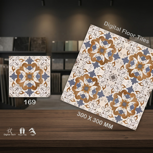 Carreaux de sol en céramique émaillée de qualité supérieure Vistaar 300x300mm 12x12 Finition brillante mate Lumineux pour hall, salle de bain, extérieur, centre commercial, école - Product Image 3