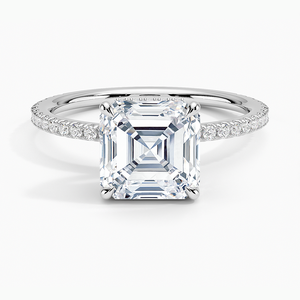 BOJ <b>Ring</b> 0142 Princess Cut 925 <b>Silver</b> Luxe Trillion Three Prong Setting <b>Solitaire</b> Diamond <b>Ring</b> 2ct D Color VVS1 Moissanite GRA - Product Image 3