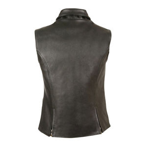 Luxurious High Quality Outdoor Genuine <b>Mens</b> Leather <b>Vest</b> Breathable Winter Warm Waterproof Quick Dry Casual Solid Color Custom - Product Image 3