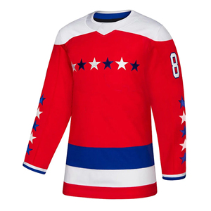 Ventes en gros d'uniformes de hockey du New Jersey, maillots de hockey sur glace cousus pour hommes, USA - Product Image 4