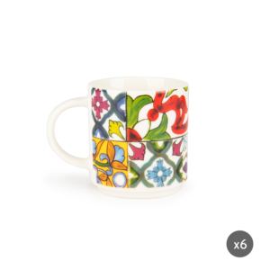 Set di 6 Tazze da Caffè in Porcellana Lisbona Excelsa 8,5x6x6,5 Cm - Product Image 3