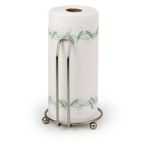 Modern Matte Black Metal <b>Kitchen</b> Roll <b>Holder</b> With Tension Arm Heavy Stainless Steel Standing Paper <b>Towel</b> Dispenser For Sale - Product Image 5