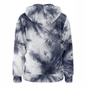 Sudadera con capucha unisex gris tormenta y blanco nube, con cremallera completa, forro polar suave, capucha con cordón, bolsillos divididos, etiqueta personalizada, ropa casual - Product Image 3