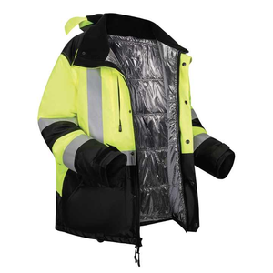 Veste de travail réfléchissante à manches longues 2026, séchage rapide, 100 % polyester tricoté, avec LED clignotante, haute visibilité, pour l'extérieur - Product Image 3