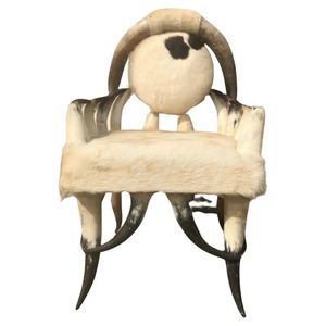 Modern Buffalo Horn <b>Dining</b> <b>Chair</b> Handmade Wooden Seating <b>Chair</b> Luxury Restaurant Furniture Decorative Horn - Product Image 3