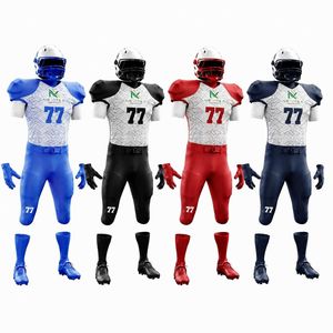 Ensemble d'uniformes de football japonais personnalisés pour hommes, maillot en mesh sublimé, pantalon rembourré, tenue de sport d'équipe, kit d'équipement de jeu, vente OEM professionnelle - Product Image 1
