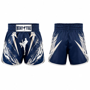 High Quality Wholesale Customized Muay Thai Kick Boxing Shorts Thailand Inspired Customizable Athletic <b>Boxer</b> Shorts - Product Image 1