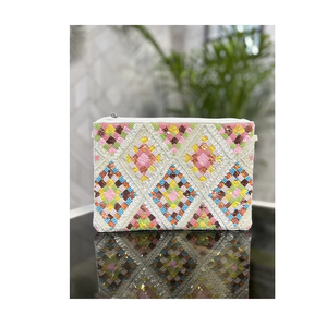 Pochette Bohème Légère et Imperméable pour Femme avec Perles, Grande Capacité, Bandoulière Portable, Idéale Soirée et Shopping - Product Image 3