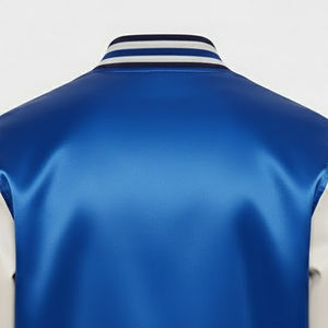 Veste universitaire en satin pour homme, impression de logo personnalisée, meilleur design, prix de gros, veste d'hiver coupe-vent pour garçons - Product Image 6