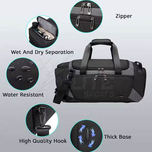 Bolsa de Gimnasio Unisex de Primera Calidad, Gran Capacidad, Poliéster y Nailon Duraderos, Correa Ajustable, Diseño Cómodo para el Uso Diario - Product Image 4