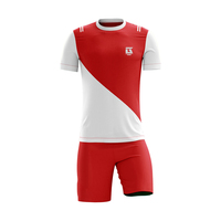 Uniforme de Fútbol, Conjunto de Camiseta y Pantalones Cortos Transpirables para Entrenamiento, Estampado, Tallas Grandes, Ropa Deportiva Unisex