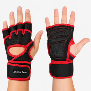 Hot Selling Anti Slip Palm Protector Fingerless Neoprene Gloves Black Color Gym Crossfit Bodybuilding Unisex Heavy Deadlifts - Product Image 2