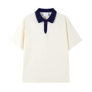 Vente en gros de chemises unisexes pour hommes anti-rides à manches courtes, broderie de logo personnalisé, vêtements en tricot BD - Product Image 3